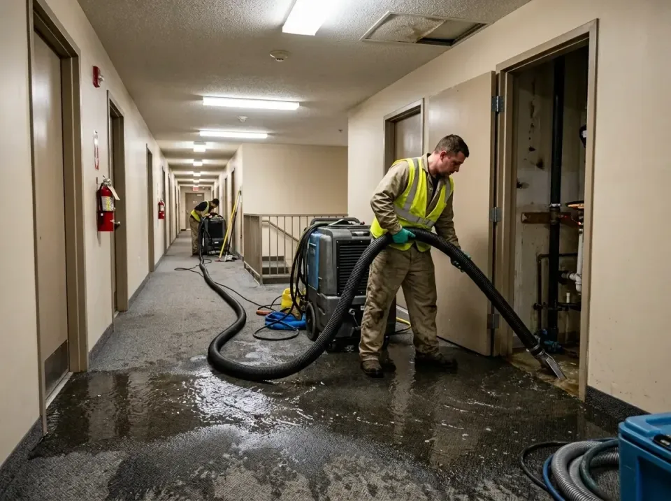 multi-unit-apartment-hallway-f-005 — frequently asked questions, Emergency Burst Pipe Water Extraction & Removal in Trooper,…
